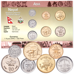 Nepal Coin Set in Custom Holder Main Image
