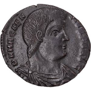 A.D. 350-353 Magnentius Bronze Bridgnorth Shropshire Hoard Coin, Chi-Rho Reverse Main Image