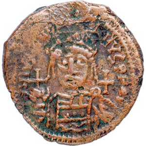 A.D. 527-565 Justinian I Copper Follis Main Image
