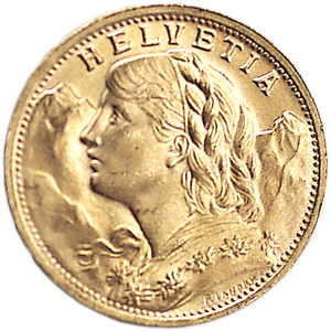 1897-1949 Switzerland Gold 20 Francs CIRC Main Image