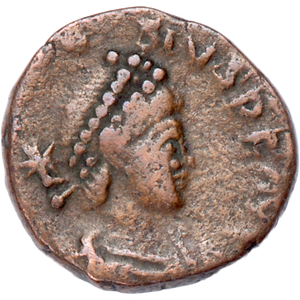 Ancient Bronze and Copper - Roman Imperial Bronze - AD402-450 VG/F Main Image
