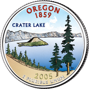 2005 Colorized Oregon Statehood Quarter Main Image