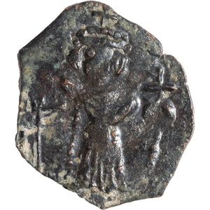 Ancient Bronze and Copper - Byzantine Copper - AD641-668 F Main Image