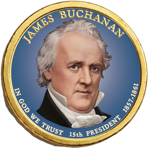 2010 Colorized James Buchanan Presidential Dollar Main Image