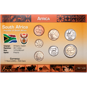 South Africa Coin Set in Custom Holder Main Image