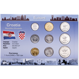 Croatia Coin Set in Custom Holder Main Image