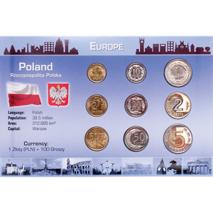 Poland Coin Set in Custom Holder Main Image