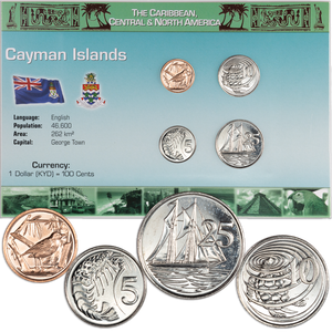 Cayman Islands Coins in Custom Holder Main Image