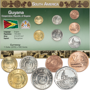 Guyana Coin Set in Custom Holder Main Image