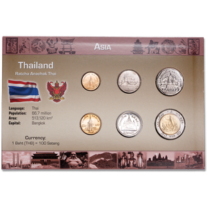 Thailand Coin Set in Custom Holder Main Image