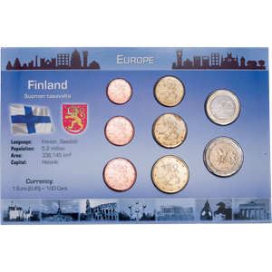 Finland Coin Set in Custom Holder Main Image