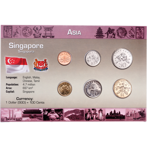 Singapore Coin Set in Custom Holder Main Image