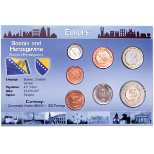Bosnia Coin Set in Custom Holder Main Image