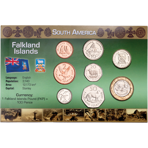 Falkland Islands Coins in Custom Holder Main Image