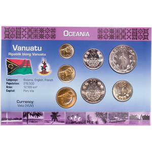 Vanuatu Coin Set in Custom Holder Main Image