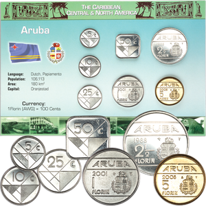 Aruba Coin Set in Custom Holder Main Image