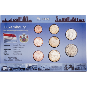 Luxemburg Coin Set in Custom Holder Main Image