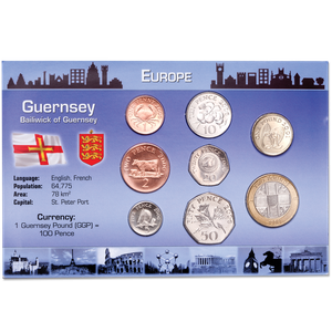Guernsey Coin Set in Custom Holder Main Image