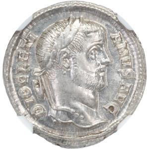 A.D. 284-305 Diocletian Silver Argenteus Main Image