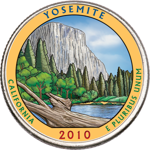 2010 Colorized Yosemite National Park Quarter Main Image