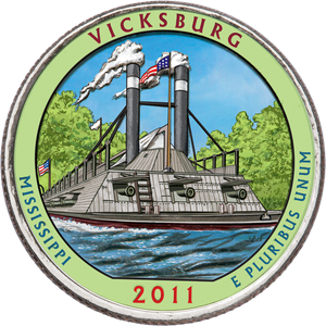 2011 Colorized Vicksburg National Military Park Quarter Main Image