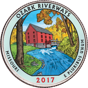 2017 Colorized Ozark National Scenic Riverways Quarter Main Image