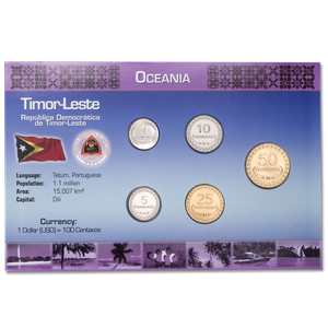 Timor-Leste Coin Set in Custom Holder Main Image