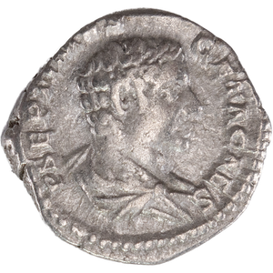 A.D. 198-209 Geta as Caesar Silver Denarius Main Image