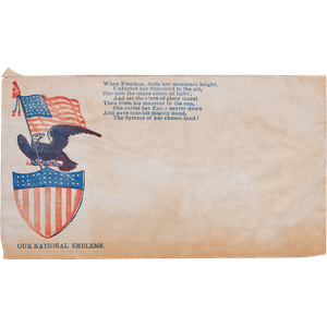 Civil War Patriotic Envelope Cover Main Image