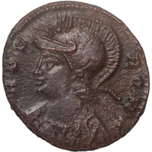 A.D. 330-340 Constantine I Bronze Follis Wolf & Twins Main Image