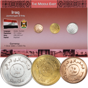 Iraq Coin Set in Custom Holder Main Image