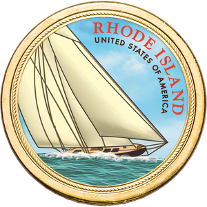 2022 Colorized Rhode Island U.S. Innovation Dollar Main Image