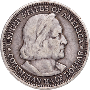 1892-1893 World's Columbian Exposition Half Dollar Main Image
