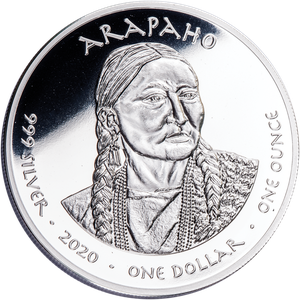2020 Jamul Nation Arapaho Tribe & Nebraska Channel Catfish Silver Dollar Main Image