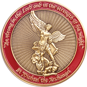 Saint Michael Challenge Coin Main Image