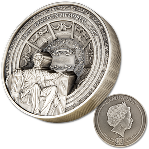 2022 Samoa 1 Kilo Silver $25 Lincoln Memorial Main Image