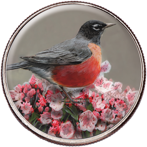 50 State Birds & Flowers - Connecticut Main Image