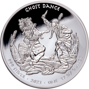 2023 Oglala Sioux Silver $1, Ghost Dance Main Image