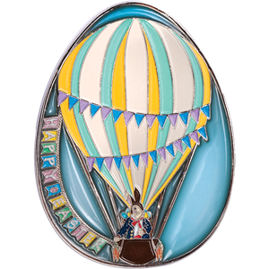 Happy Easter Hot Air Balloon Challenge Coin Main Image