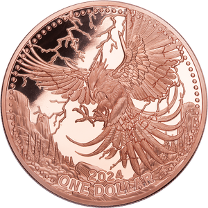 2024 Mesa Grande 5 oz. Copper $1 Thunderbird Main Image