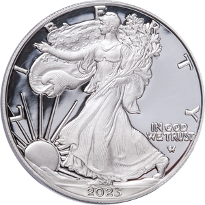2023-S American Silver Eagle Dollar, First Day of Issue Main Image