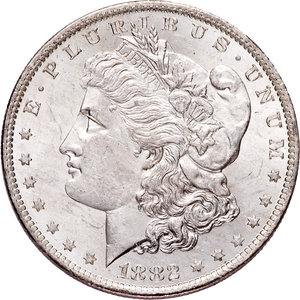 1882 O/O Morgan Silver Dollar, VAM #7, in Deluxe Holder Main Image