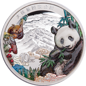 2023 China Silver 10 Yuan Giant Panda National Park Main Image