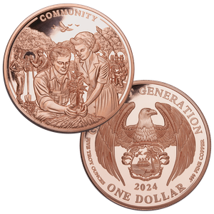 2024 Liberia 5 oz. Copper $1 Community Main Image