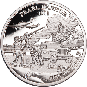 2025 Jeep Battles of WWII Liberia $1 Series - Pearl Harbor Main Image