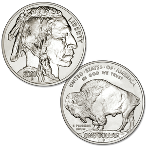 2001 American Buffalo Commemorative Silver Dollar Main Image