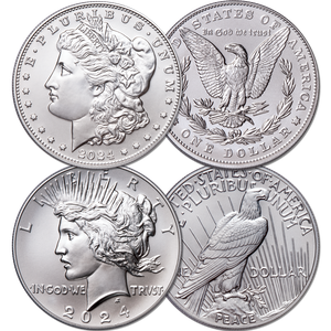 2024 Morgan & Peace Silver Dollars Main Image