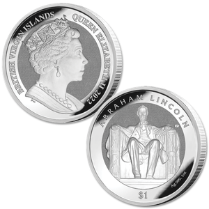 2022 British Virgin Islands 1 oz. Silver $1 Lincoln Memorial Main Image