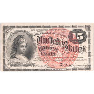 1869-1875 15¢ Fractional Note Main Image