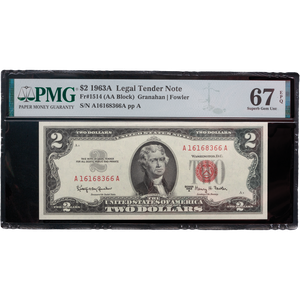 1963A $2 Legal Tender Note Main Image